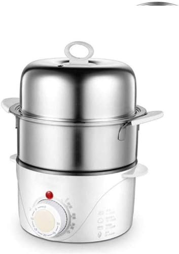 OUSIKA Hervidor de huevos, acero inoxidable, vaporizador eléctrico for huevos duros, huevos escalfados, tortillas, apagado automático Vapor