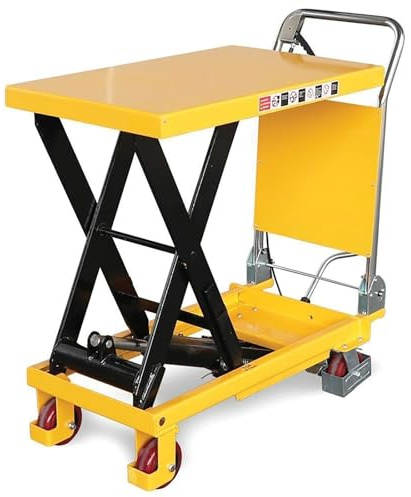 150kg Mobile Scissor Lift Hydraulic Lifting Platform Table Trolley Cart Truck