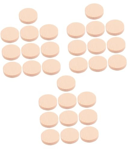 SEWACC 30 Stück Holzchips Dekorationen Für Salas De Casa Kinderspielzeug Kinderdekoration Spielzeug Für Kinder Kidcraft Sandpapier Handgefertigte Tischsets Tischsets Für Runde
