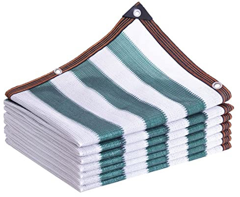 Telo ombreggiante 80% 6 x 10 m con occhielli durevole rete da giardino copertura parasole per protezione UV antivento perfetta per copertura di piante, serre e fienili