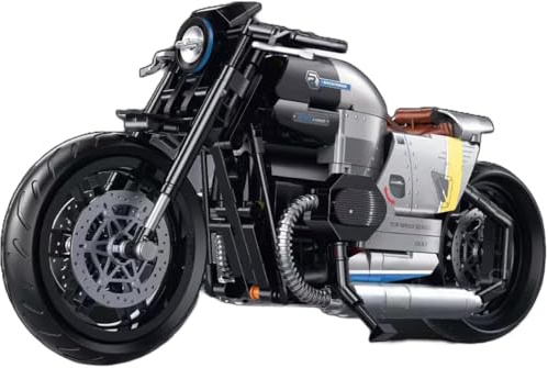 KeKeDuo Technik Motorrad Bausteine Supermotorrad, 508 Klemmbausteine Technik Rennen Superbike Modellbausatz Kompatibel mit Andere Marken