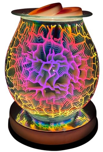 Brûleur électrique à cire 3D Touch - Diffuseur électrique, brûleur à cire et à huile. Cadeaux incroyables pour la maison, décoration intérieure, décoration de pièce, accessoires pour la chambre et