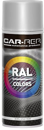 CAR-REP RAL9006 White Aluminium Spray Paint 400mL Fast Drying High Adhesion