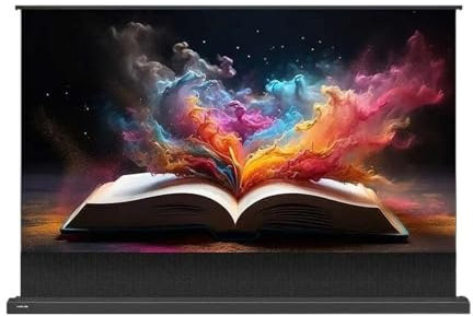 VNSMM smart home 100-150 Inch ALR Projector Screen Motorized Floor Self-Rising 16:9 Projection Screen Projection Screens(Floor screen 100)
