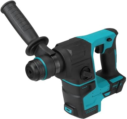 Taladro Percutor, Martillo de impacto eléctrico sin escobillas de 26 mm, taladro percutor inalámbrico for acero, hormigón, madera, cincelado, batería de 18 V.