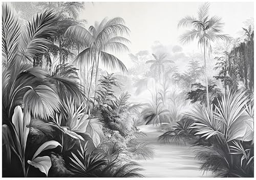 WallArena Papier peint photo intissé, Forêt, 400x280cm | Papier peint intissé de haute qualité, pour salon et chambre, revêtement mural, papier peint effet 3D - colle incluse.