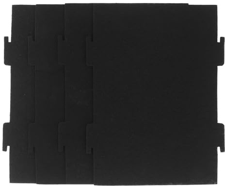 RIZGHWOY Les Feuilles Filtrantes à Charbon Actif éliminent Efficacement Les Odeurs pour le Four à -ondes, le Remplacement du Filtre à Charbon pour WML55011, Paquet de 4 Feuilles Filtrantes pour la