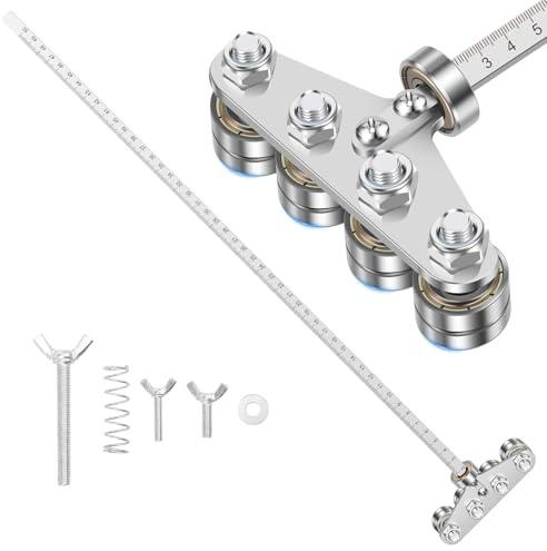 Circular Saw Guide Rail Wood Cutting Guide Ruler Adjustable Caliper for Precise Cutting and Straight Line Guidance Woodworking DIY Tool for Circular Saws Hand Saws