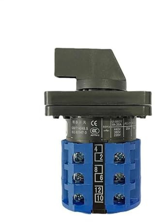 Interruptor rotatorio de conmutación LW26-20D5727/3, suministrado de fábrica, interruptores de leva de alto voltaje, selector de 3 posiciones y 20 A.