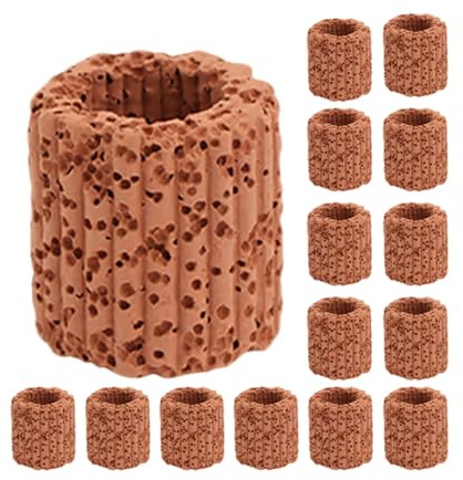 BESPORTBLE 15 Anneaux de Fixation pour Plantes Aquatiques en Céramique, Anneaux d'ancrage pour Aquarium, Support Stable pour Décoration de Bassin et Fixation Fiable