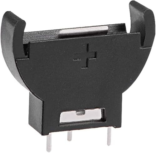 CABLEPELADO Vertikaler Batteriehalter, CR2012-2032, Batteriehalter, Knopfbatterie, Gesamtspannung: 3 V (3 V pro Batterie), geeignet für 1 Batterie CR2012, CR2016, CR2020, CR2025, CR2032