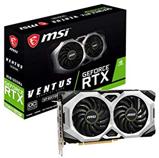 MSI NVIDIA GEFORCE RTX 2060 SUPER VENTUS GP OC Graphics Card '8GB GDDR6, 1665MHz, 3x DisplayPort, HDMI, Dual Fan Cooling System'