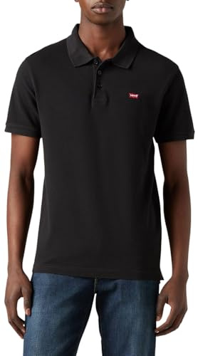 Levi's Housemark Polo Camiseta, Mineral Black, M Hombre