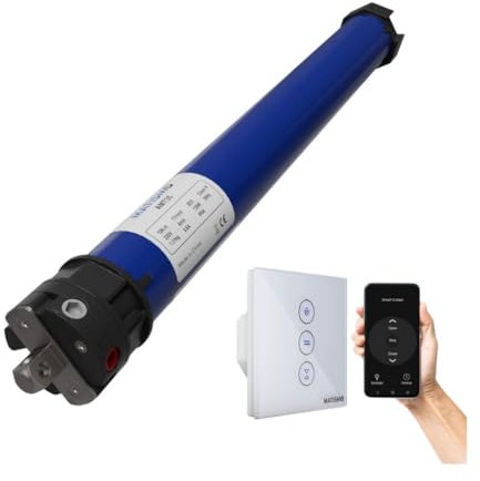 MATISMO Motor persiana wifi para eje de 40 mm - Motor tubular cableado e Interruptor con wifi