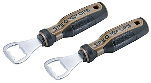 Spec Ops Tools Bottle Opener, Screwdriver Handle, MOA Grip, Set of 2,Flat Dark Earth/Black, 3% Donated to Veterans