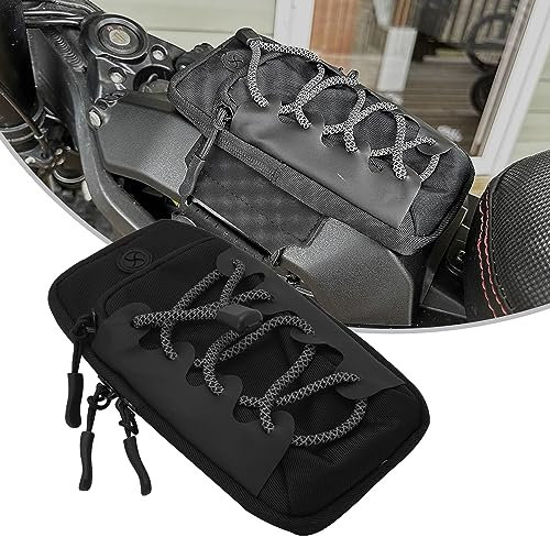 JFG RACING Motorcycle Tool and Phone Bag,Battery Frame Storage Bag for Sur Ron S/X Light Bee S/X X160/X260-Black