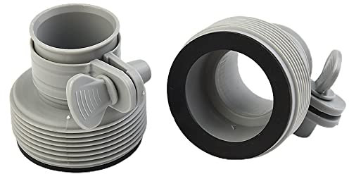 Donkivvy 2 Stück Schwimmbadfilter Pumpenanschluss B für Intex Pool, 3,2 cm auf 3,8 cm Typ B Schlauchadapter für Pumpen und Salzwassersystem