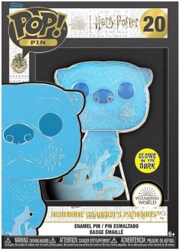 Funko Harry Potter Large Enamel Pin - Patronus Hermione Granger | Offizielles Fantasy Merch - Spielzeug zum Sammeln - Geschenkidee zum Geburtstag für Fans und Sammler