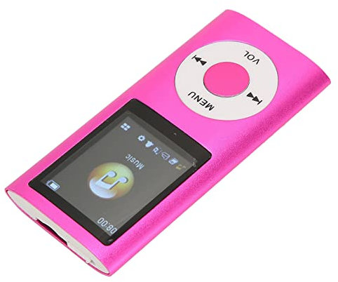 Bewinner Lettore MP4, lettore musicale MP3 con schermo LCD da 1,8 pollici, lettore MP3 e MP4 portatile, per bambini studenti rosa