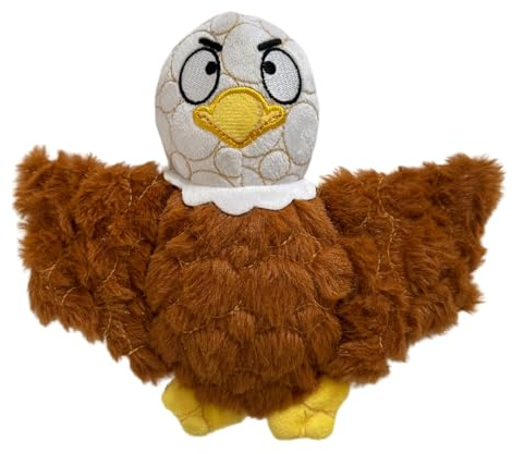 Juguete de Peluche Resistente para Perros Bite Force Wildlife - Fabricado con Kevlar, múltiples Capas con Costuras reforzadas y un chirriador. Ideal para Grandes masticadores (Águila)