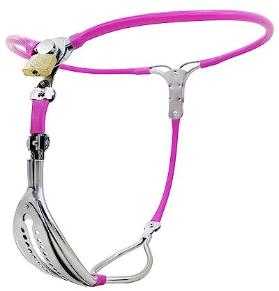Sexy Keuschheitshöschen Für Damen Metall Keuschheitskäfig SM Bondage Keuschheitsgürtel Für Damen 304 Edelstahl Privacy Fetisch Sklaven Erotische Sexspielzeug Für Frauen,120/130CM