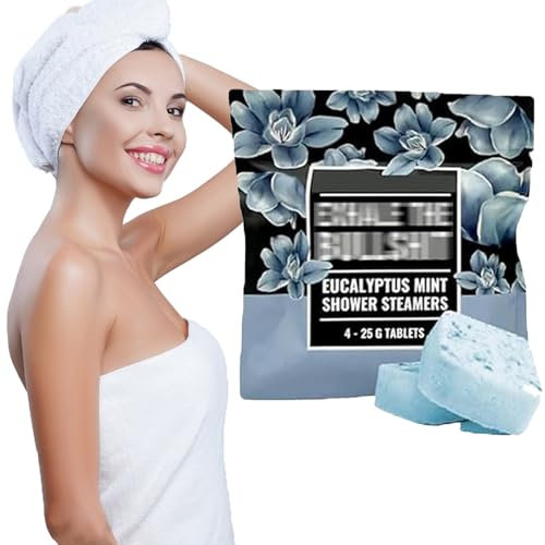 PUZAME Shower Steamers Gift Set, Shower Steamer Shower Bombs Set, Bath Spa Relaxation Beauty Self Care Shower Tablets Gifts for Women Mum Her Him (Eucalyptus)