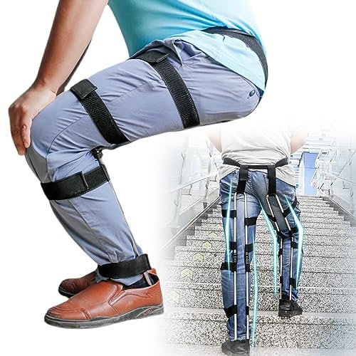 Miuxe Leichter Exoskelett-Stuhl, Tragbarer Exoskelett Unsichtbarer Stuhl, Menschlicher Tragbarer Sitz, Outdoor Reise Camping Hocker, Unsichtbarer Klappstuhl