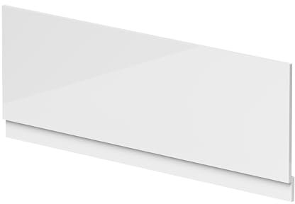 Balterley Front Bath Panel Covering with Plinth 1500mm, MDF Bath Panels White, Straight Front Bathroom Panels for Bathtub, Water Resistant Side Panel for Bathroom Baths and Soaking Tubs (White)