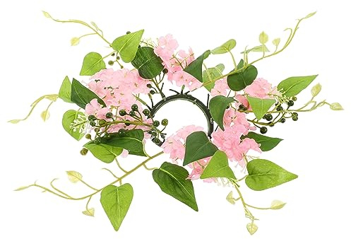 FUNOMOCYA Blumenkerzenkranz Elegantes Künstliches Für Das Hochzeitsmittelstück