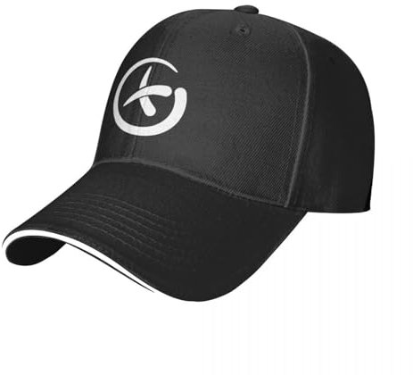EIILHUED Geocaching - Conception du Logo Tribal en Blanc. Casquette de Baseball Cheval Chapeau Femme Homme