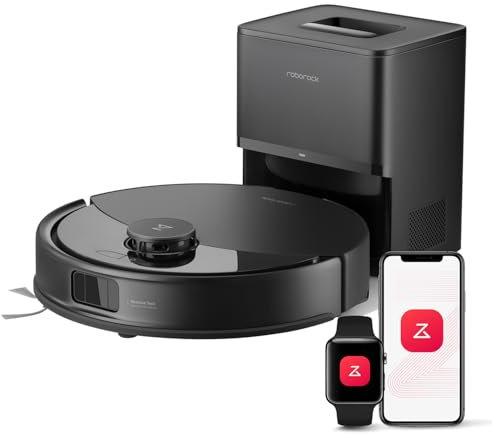 roborock Q10 X5+ Robot Aspirapolvere, 10.000 Pa HyperForce, doppio sistema anti-groviglio,tecnologia reattiva per evitare gli ostacoli,doppia spazzola antigroviglio,Nero