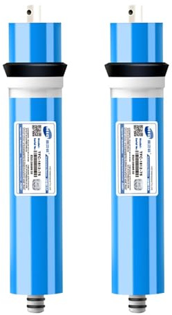 Umkehrosmose RO-Membran 1812-75G GDP, Umkehrosmose Filter Universal Kompatible Osmose Filter, Osmoseanlage, Reverse Osmosis Water Filter, Osmose Wasserfilter, Untertisch Wasserfilter, 2PCS
