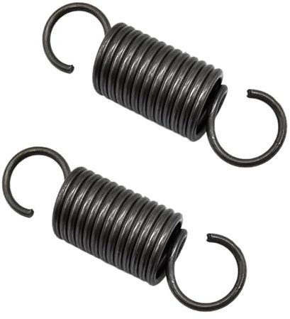 1 Stück Doppelhaken Spannfedern, Federstahl 8 x 45 x 300 mm, Drahtdurchmesser 8 mm, OD 45 mm, Freie Länge 300 mm