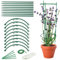 Tutores para Plantas con Velcro, Bridas y Alambres – Soporte para Plantas Naturales de Interior y Exterior. Úsalo como Tutor Monstera, para Tomateras, Jazmín y Macetas de Jardín. (Pack, 1, Unidad)