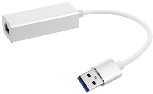 SOIMISS LAN Gigabit Adaptador de USB Aleación de Aluminio Adaptador de Internet para Computadora Conector de Ethernet para Uso Exteriores