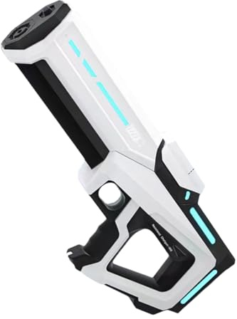 AMSLSIU Jouet de Pistolet à Eau électrique Puissant-Pistolet à Eau électrique de Jeu réaliste et sûr Jouets Pistolet Automatique puissants, Blanc
