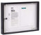 Arregui PAN44 Panel de Anuncios de Aluminio y metacrilato para 2 Hojas DIN A4, Negro, 35 x 48 x 5 cm