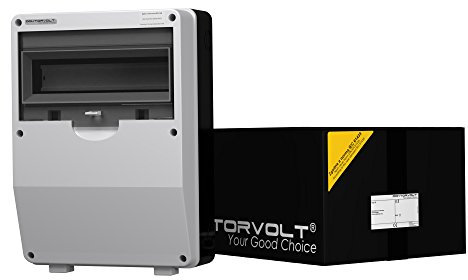 Doktorvolt Stromverteilergehäuse Leergehäuse für Baustromverteiler aus Kunststoff für Feuchtraumverteiler Aufputz 355x255x125mm