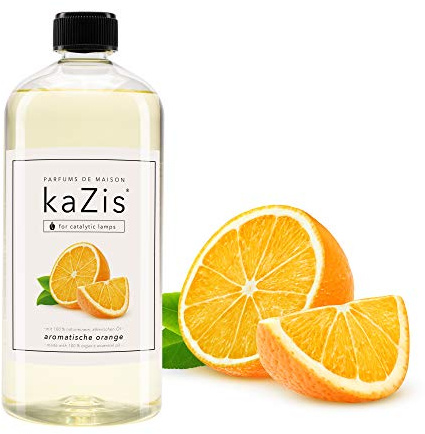 KAZIS® I Orange I 1 Liter I Für alle katalytischen Lampen I Parfums de Maison I 1000 ml I Raumduft