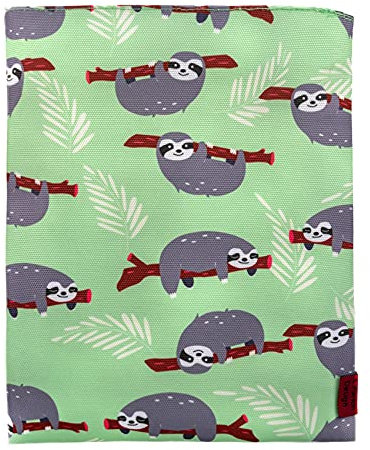 LParkin Book-Hülse Sloth Bucheinband Buchhüllen, 27,9 x 21,6 cm, Geschenke für Buchliebhaber, Teen Gift Mittel
