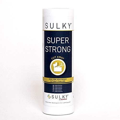 Sulky Super Strong Stickvlies zum Abschneiden (weiß, 25 x 500 cm)