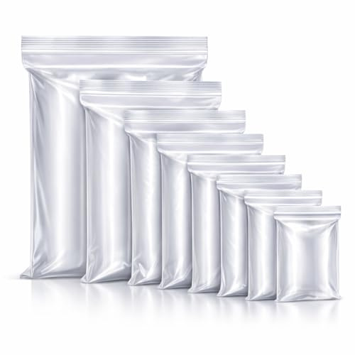Sabco - 100pcs Grip Seal Bags - Ziplock Bags - Resealable Bags - Small Plastic Bags - Baggies, Jewellery Bags, Sandwich Bags - Small Resealable Bags - Self Seal Bags (7.5 x 7.5)