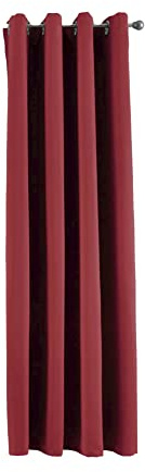 Gardinenbox Vorhang Blickdicht »Newyork« Bordeaux HxB 160x140 cm 1er-Pack Thermo-Gardine Verdunkelungsvorhang Blackout Ösen schalldämmend ÖKOTEX UV-Schutz Raffhalter, 201920600