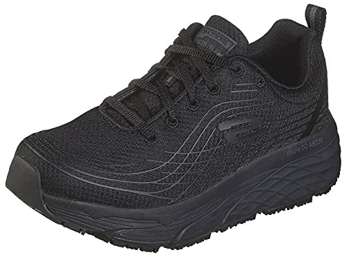 Skechers ELITE SR dam Sneaker, Black Textile, 36.5 EU