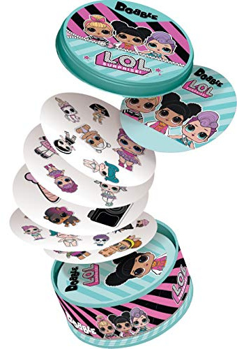 Asmodee, Dobble LOL Surprise, Card Game, Ages 6+, 2-8 Players, 15 Minutes Playing Time
