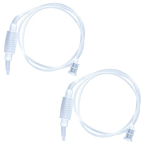 Zasiene Schlauch Lebensmittelecht 2 Stück Wein Heberfiltersatz Weinheber Weinfilter Siphonröhre Kunststoff