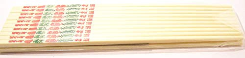 Palillos de plástico de plástico, 10 pares, 27,4 cm de largo, garantizado