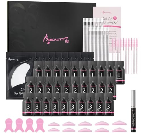 Weimob Kit de Cils Rehaussement,Professionnel Semi-permanent pour Cils et Sourcils,Lash Lift Kit Eyelash Perming Cils Liquides Curling Perming Set Extension de Cils Utiliser 10 Fois