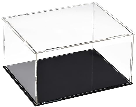 sourcing map Acryl Klar Vitrine Box Staubdichter Schutz Würfel 25x20x15cm | Sammlerstück Ausstellungsbox