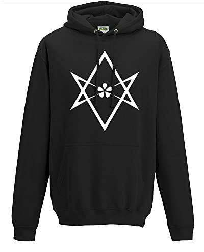 Aleister Crowley Unicursal Hexagram Hoodie, Hooded Top